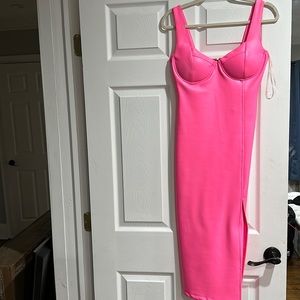 Sexy hot pink dress